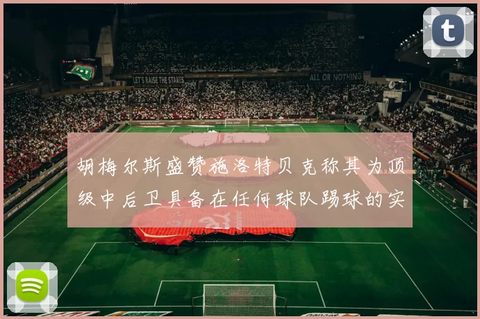 胡梅尔斯盛赞施洛特贝克称其为顶级中后卫具备在任何球队踢球的实力